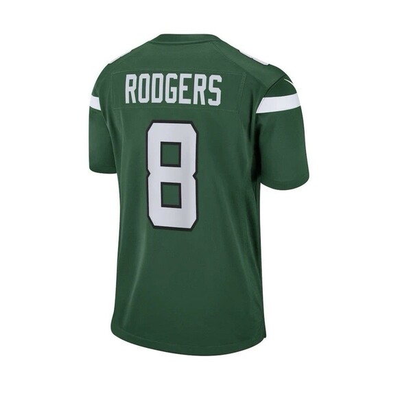 Aaron Rodgers Jersey - Green NY Jets Adult Nike Game Jersey  Aaron Rodgers New York Jets Nike Game Jersey - Gotham Green New With Tags - XL